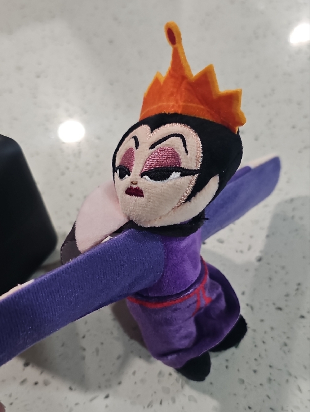 Disney Villains Evil Queen Creepy Cutie Cuff Plush - Black, Pink, Orange, Purple - Picture 4 of 5